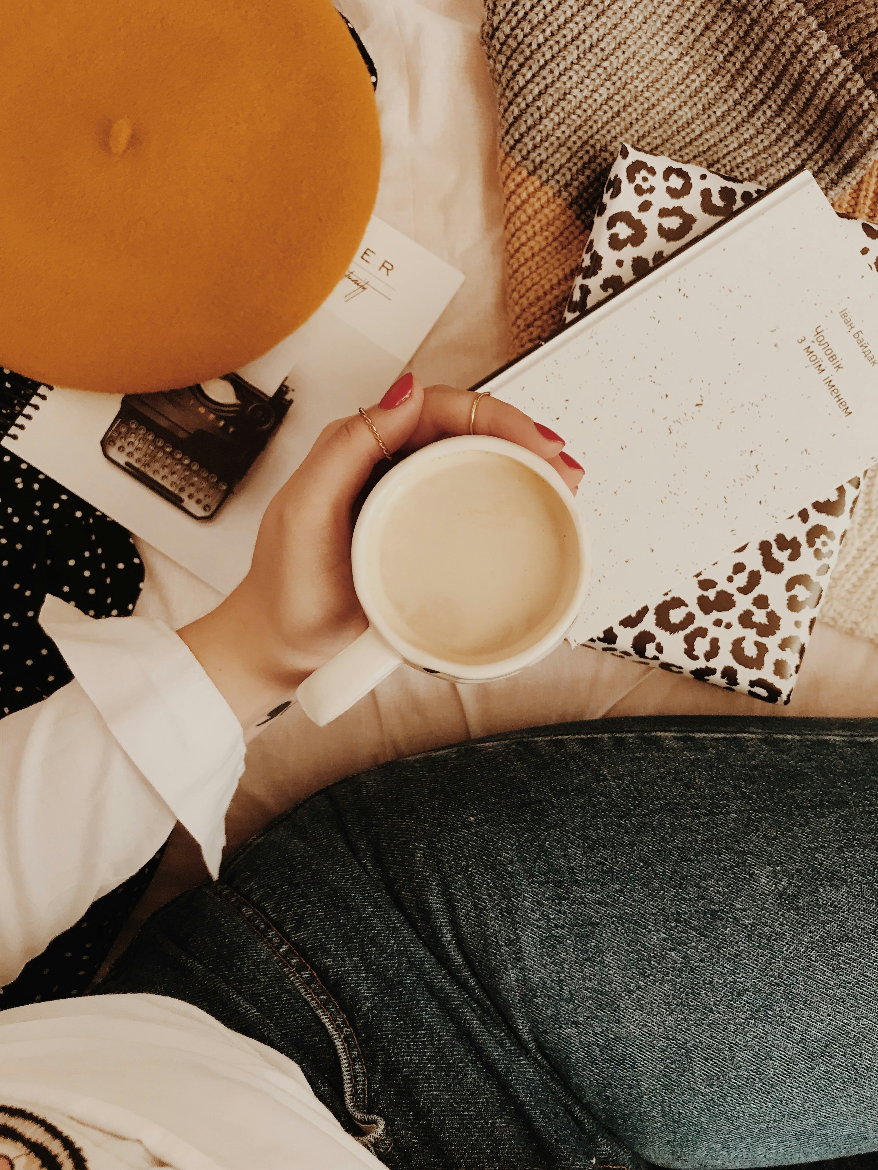 white ceramic mug